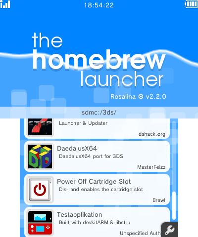 homebrew channel 3ds apps