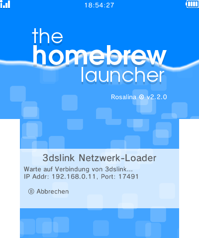 the homebrew launcher 3ds