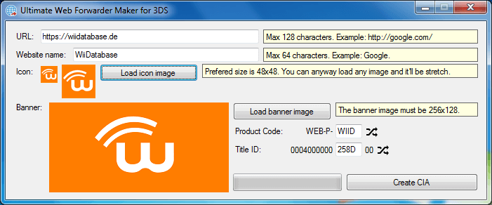 Ultimate Web Forwarder Maker for 3DS scrot2