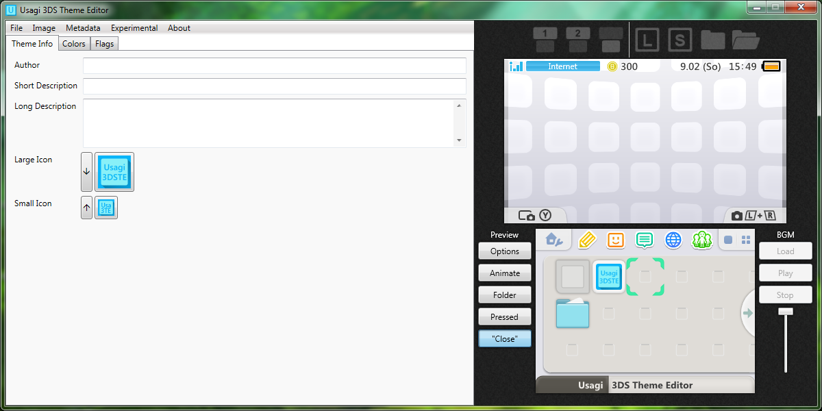 Usagi 3ds Theme Editor Wiidatabase